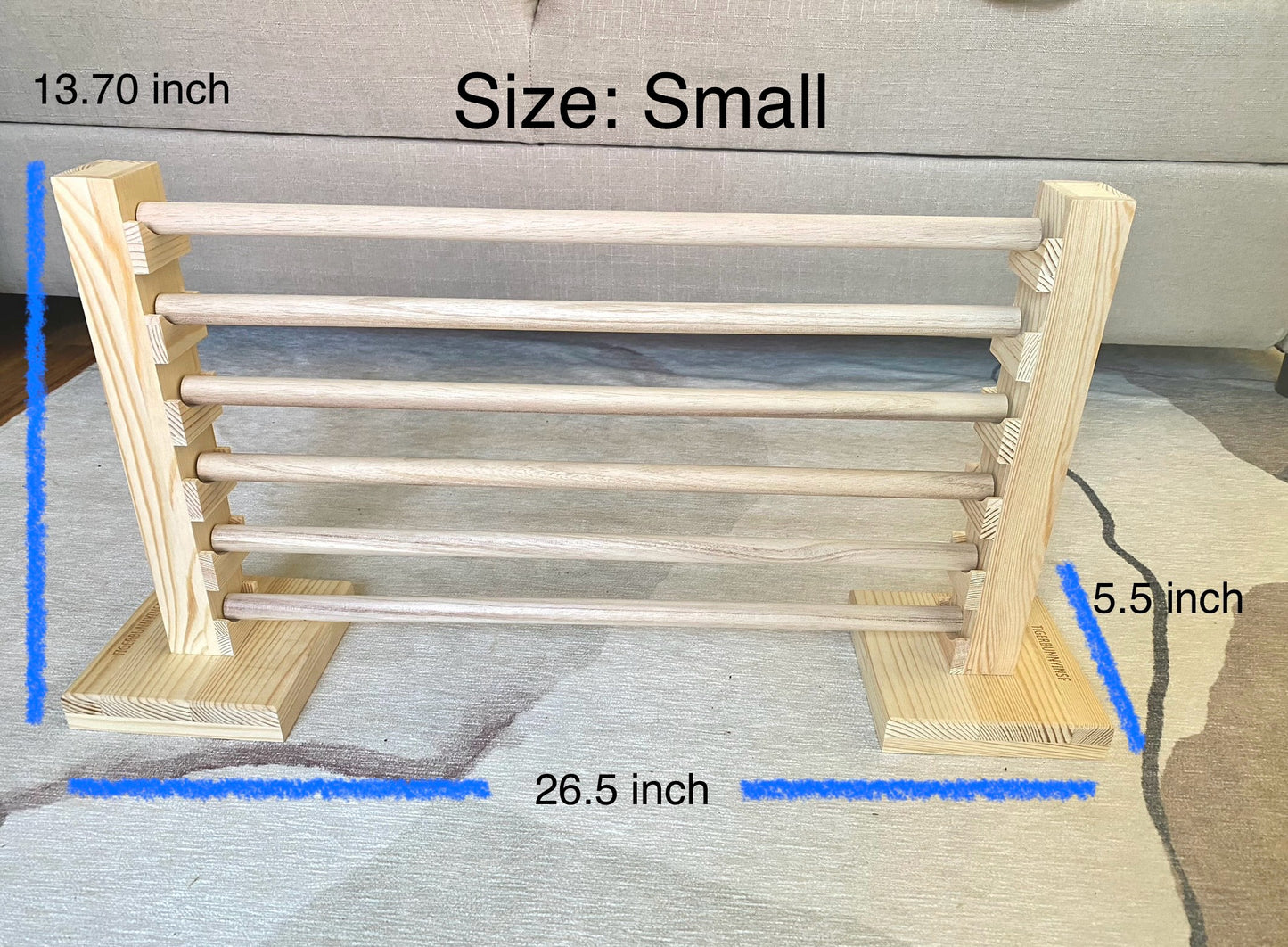 Rabbit Jump Bar l Natural Wood Toy
