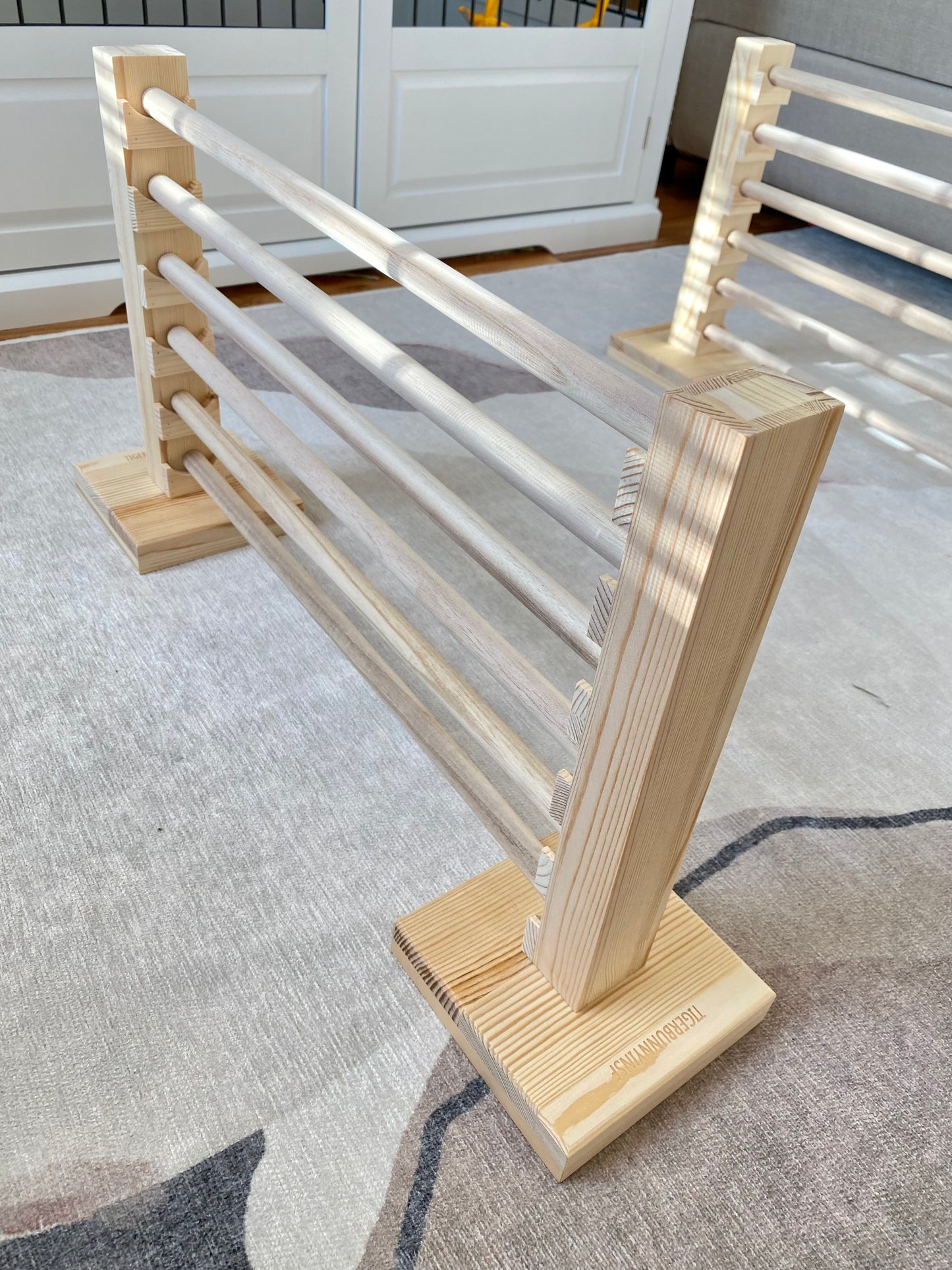 Rabbit Jump Bar l Natural Wood Toy