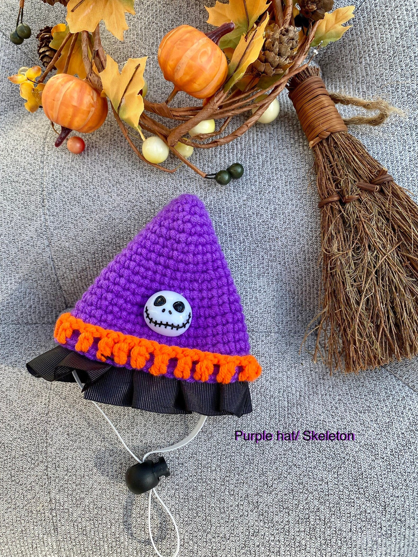 Halloween Knit Hat for Rabbit, Cat, Puppy, Small Pet