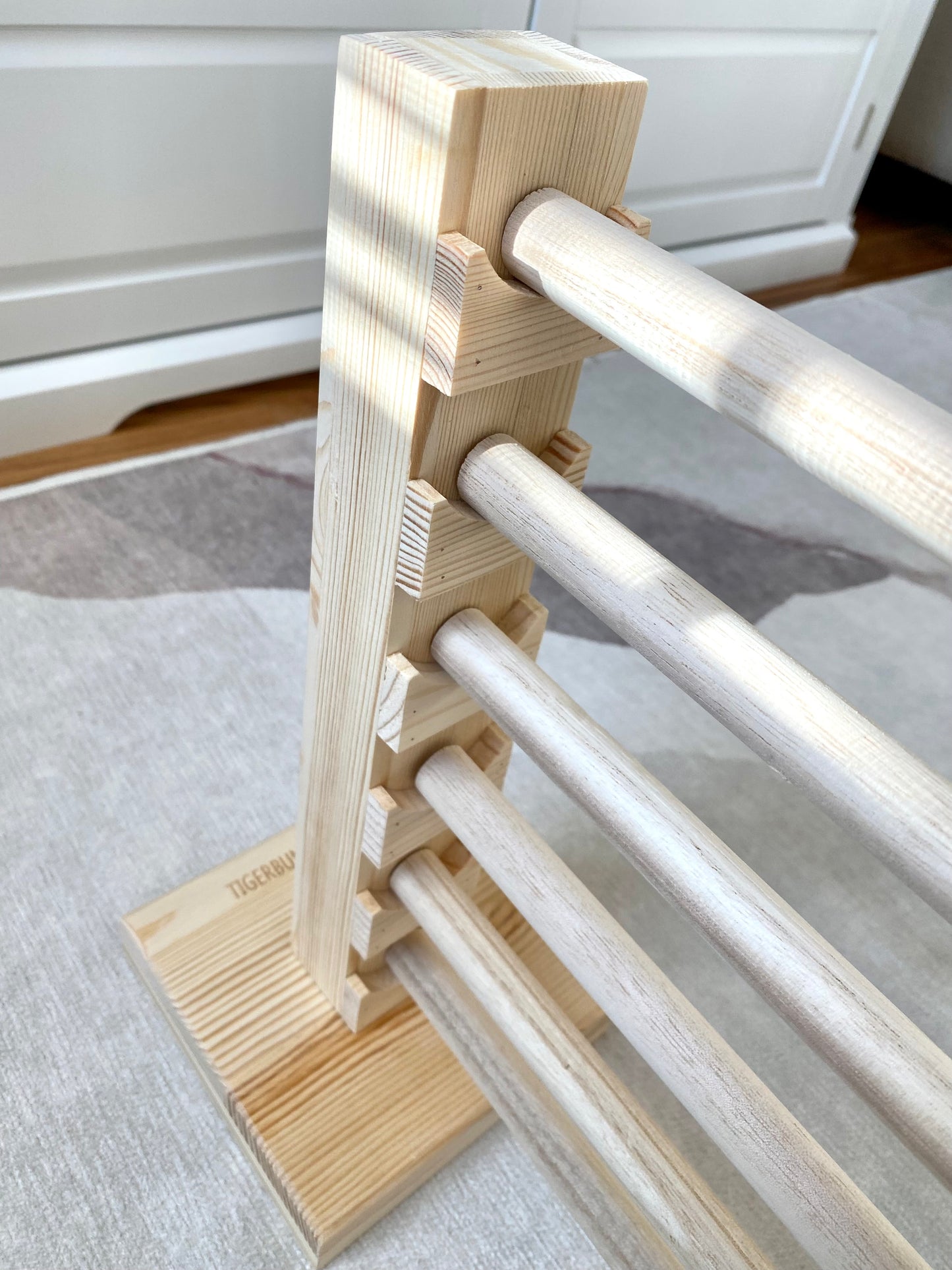 Rabbit Jump Bar l Natural Wood Toy