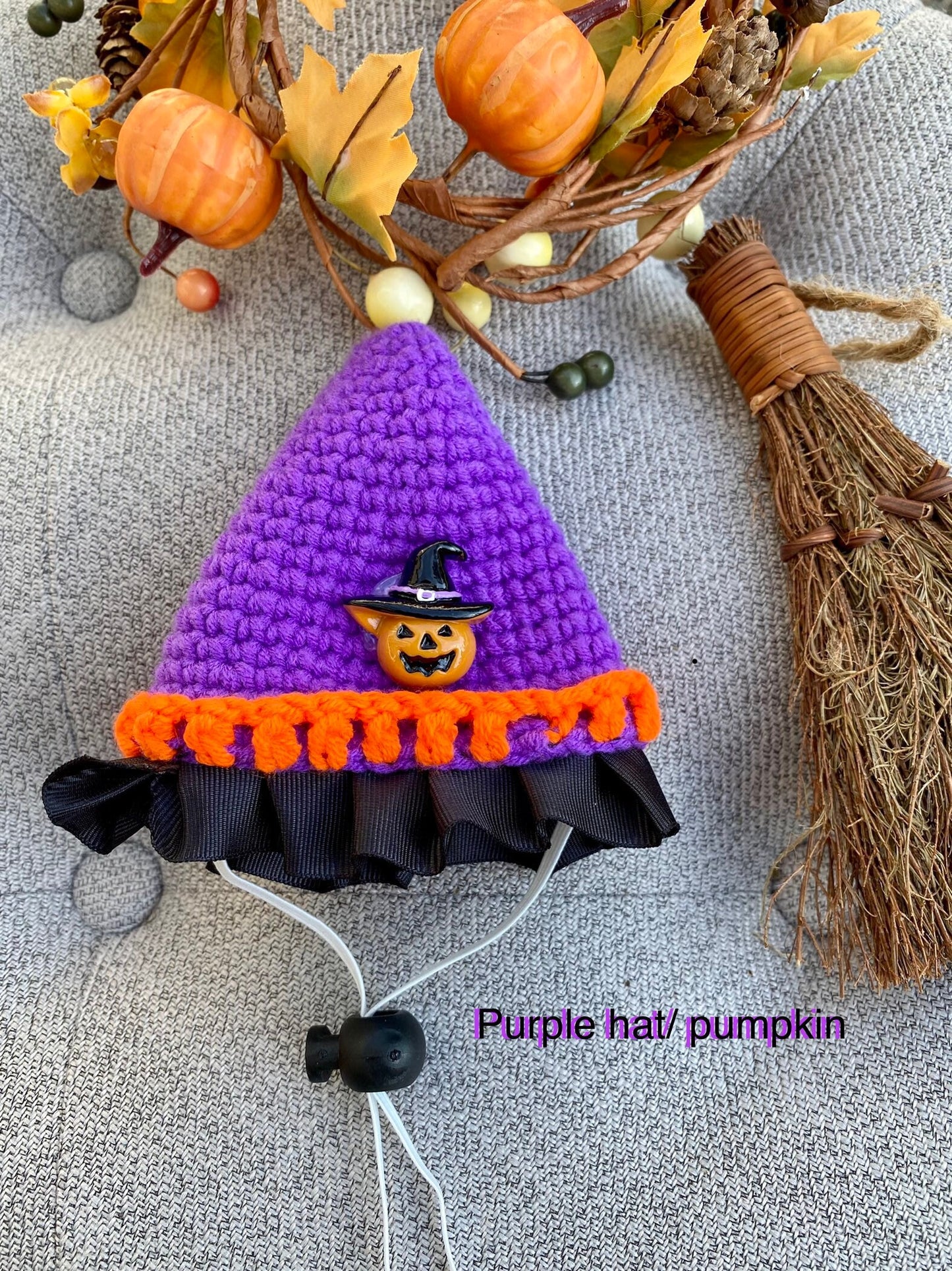 Halloween Knit Hat for Rabbit, Cat, Puppy, Small Pet